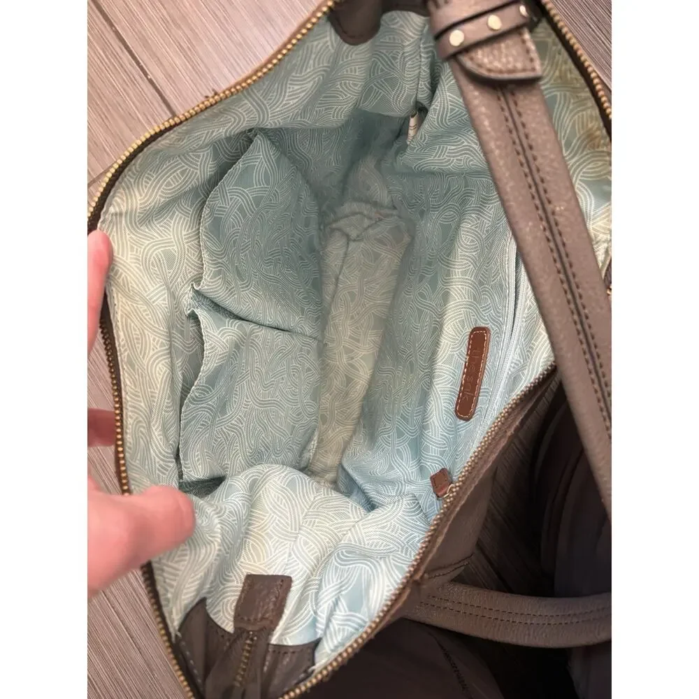 The Sak Sequoia Hobo Bag Gray Soft Pebbled Leather